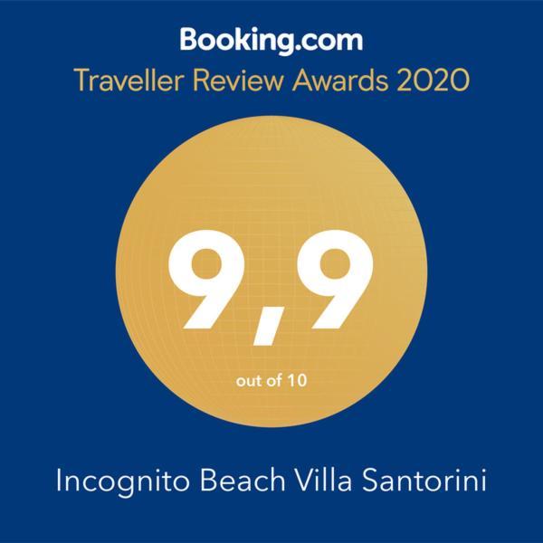 Incognito Beach Villa Santorini Камари Экстерьер фото
